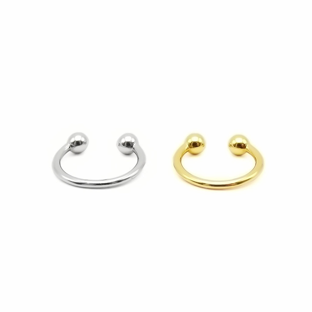 Non Pierced Circular Barbell Horseshoe Ear Cuff
