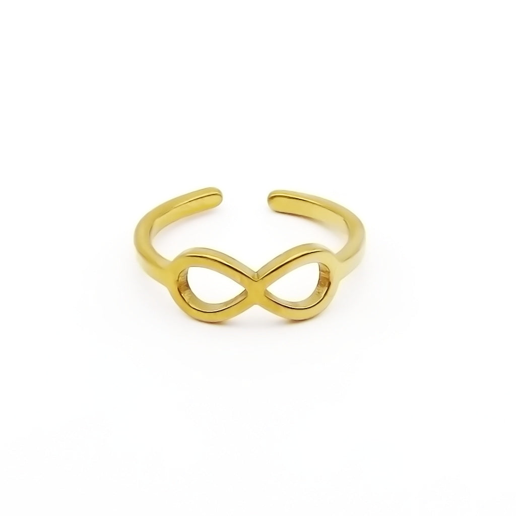 Stainless Steel Infinity Pattern Band Toe Ring-Toe Ring-4-Glitters