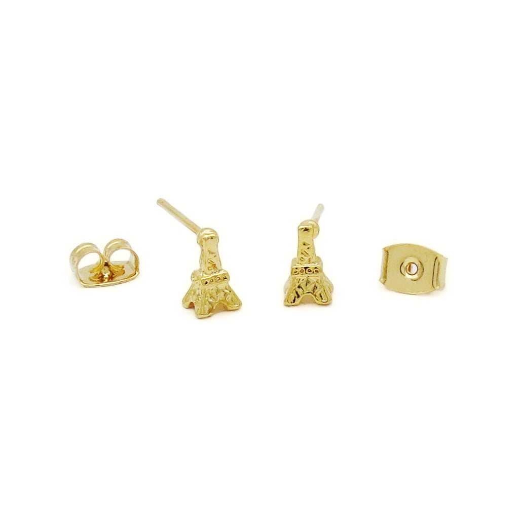 Eiffel Tower Stud Earrings-Stud Earrings-3-Glitters