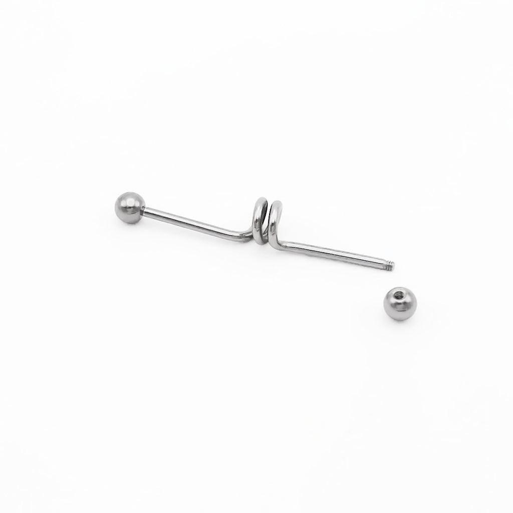 316L Surgical Steel Double Loop Industrial Barbell