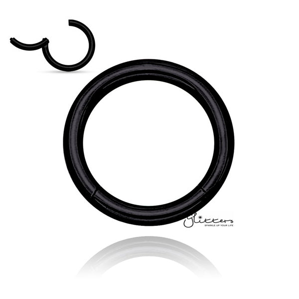 16 Gauge Hinged Stainless Steel Segment Hoop Rings-silver | Gold | Black | Rose Gold-Best Sellers, Body Piercing Jewellery, Cartilage, Hoop Earrings, Jewellery, Men's Earrings, Men's Jewellery, Nose, Septum Ring, Women's Earrings-CP0016_K_01-Glitters
