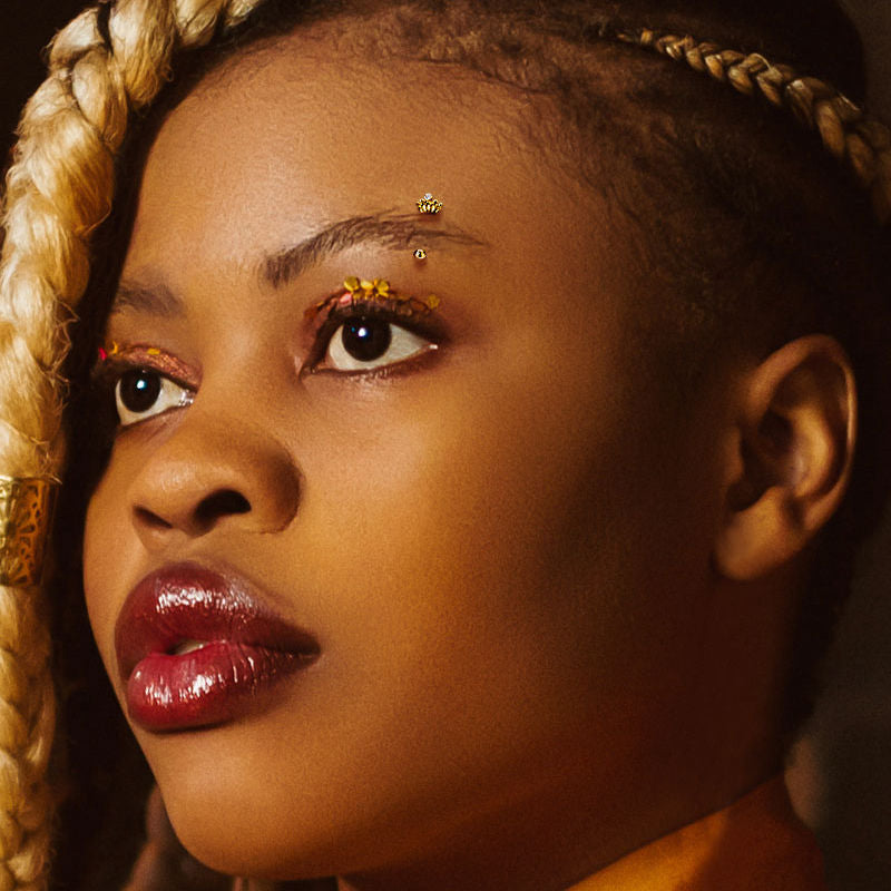 Crown Curved Barbell Eyebrow Ring - Silver-Body Piercing Jewellery, Daith, Eyebrow-EB0018-m-Glitters