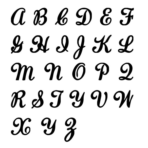 Personalized Sterling Silver Alphabet Necklace - Font 5-Alphabet Necklace, Personalized-Lauren_Font5-captial_600-Glitters