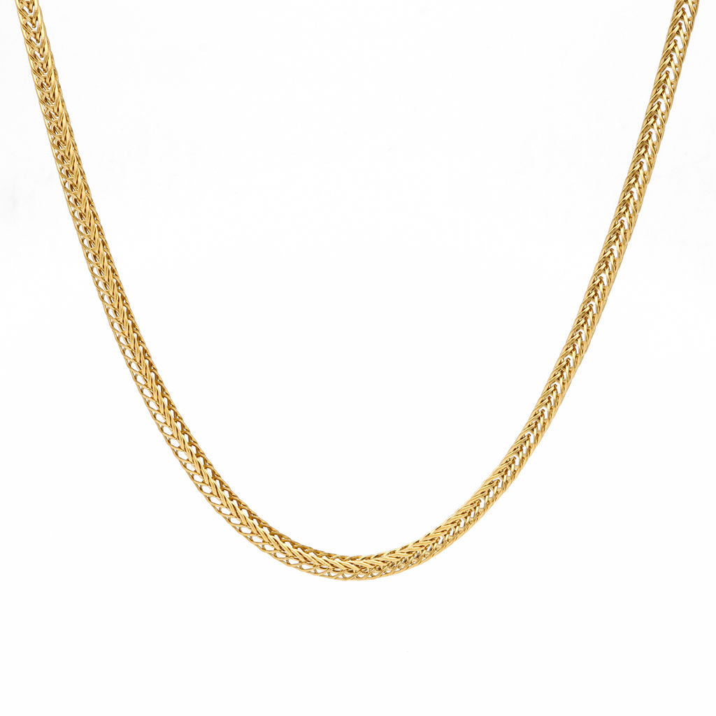 Stainless Steel 4mm Square Chain Necklace-Chain Necklaces, Jewellery, Men's Jewellery, Men's Necklace, Necklaces, New, Stainless Steel Chain, Women's Jewellery, Women's Necklace-SC0107-1_1-Glitters