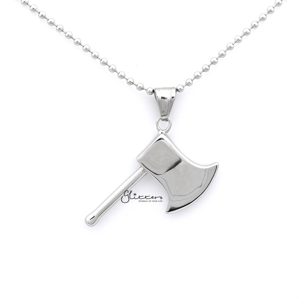 Stainless Steel Ax Pendant-Jewellery, Men's Jewellery, Men's Necklace, Necklaces, Pendants, Stainless Steel, Stainless Steel Pendant-sp0259_1000-03-Glitters