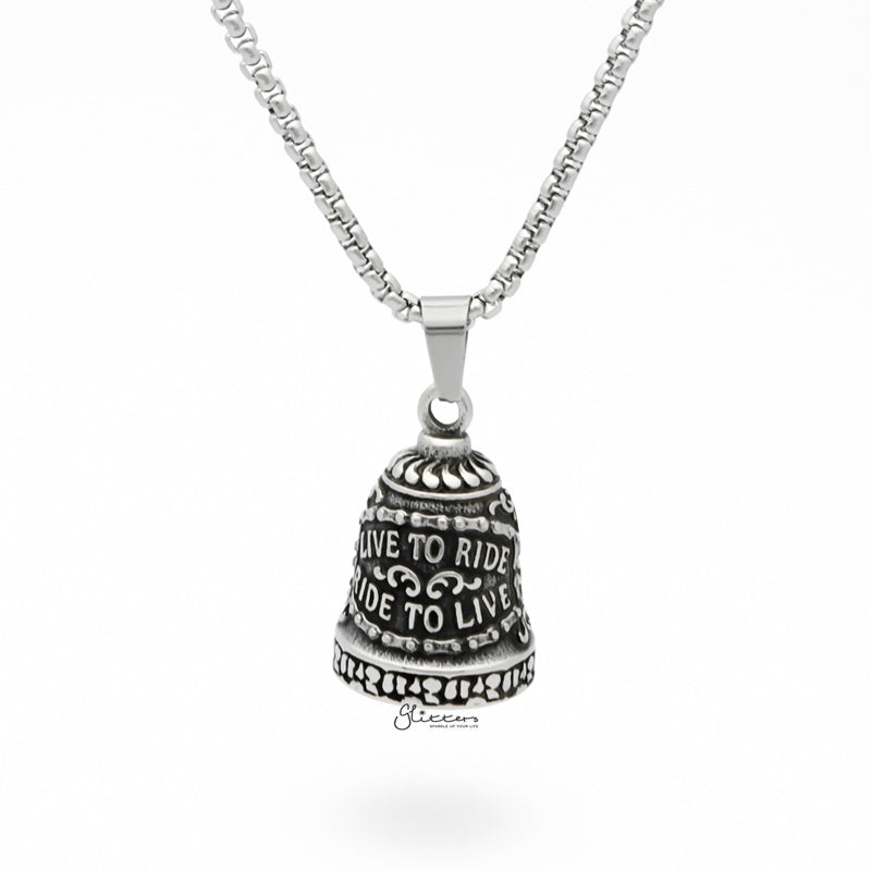 Ghost Rider Stainless Steel Bell Pendant-Jewellery, Men's Jewellery, Men's Necklace, Necklaces, Pendants, Stainless Steel, Stainless Steel Pendant-sp0296-2_1-Glitters