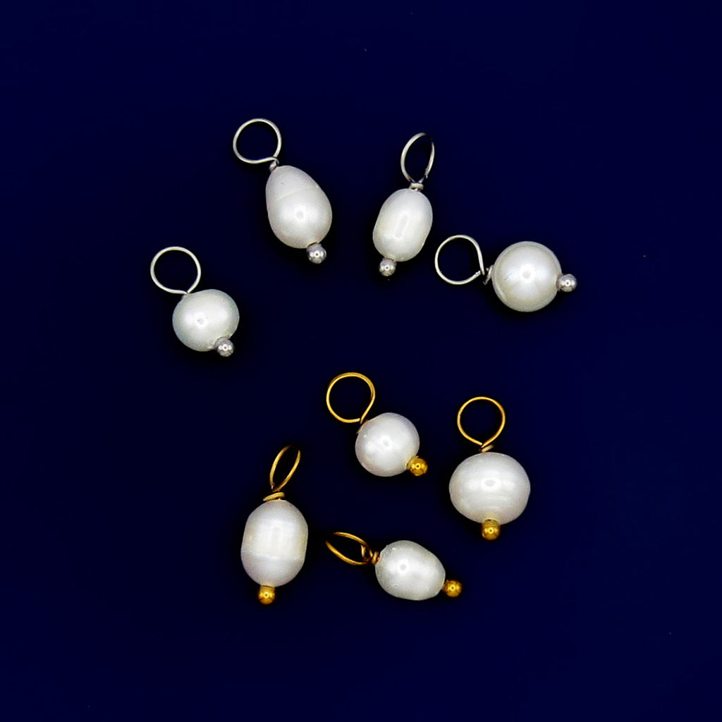 Natural Baroque Freshwater Pearl Charms for DIY Jewellery