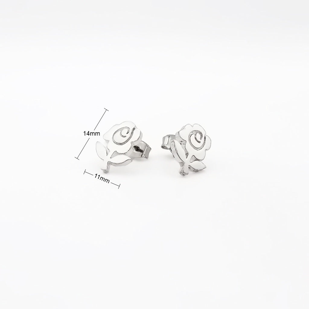 Rose Stud Earrings