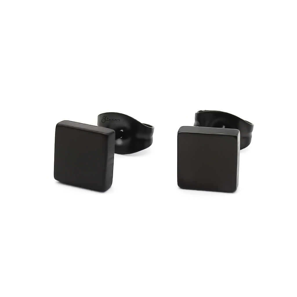 Stainless Steel Square Stud Earrings