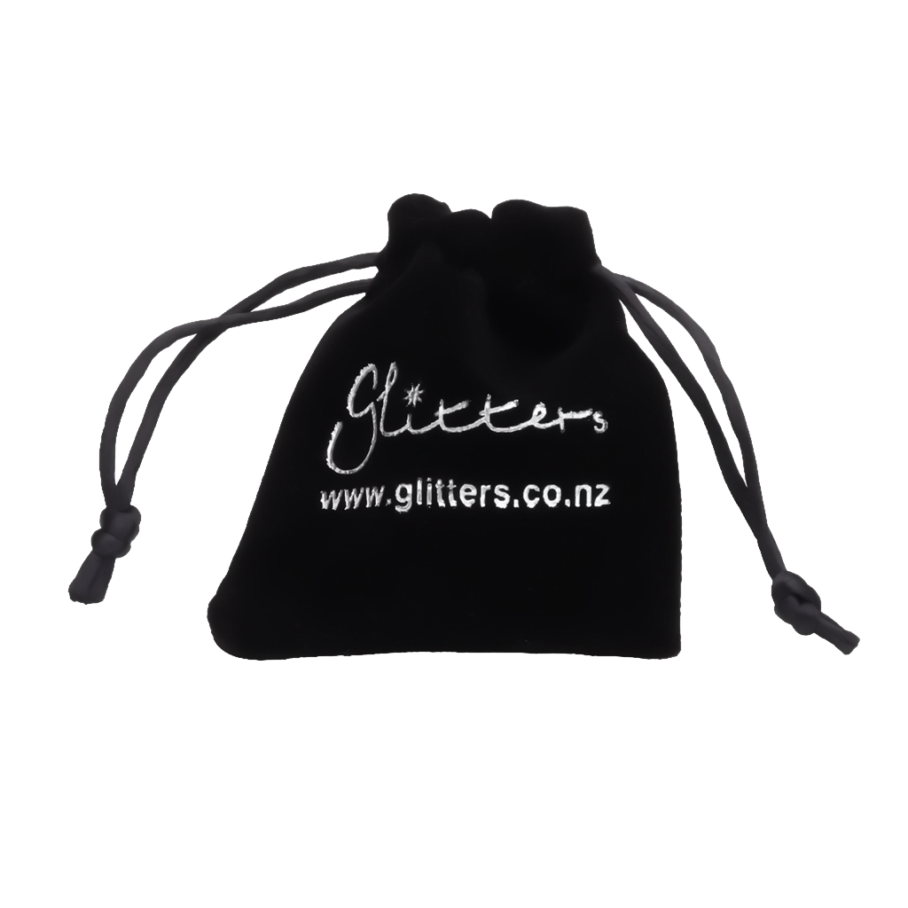 Glitters Jewellery Black Velour Bag-Accessories-2-Glitters