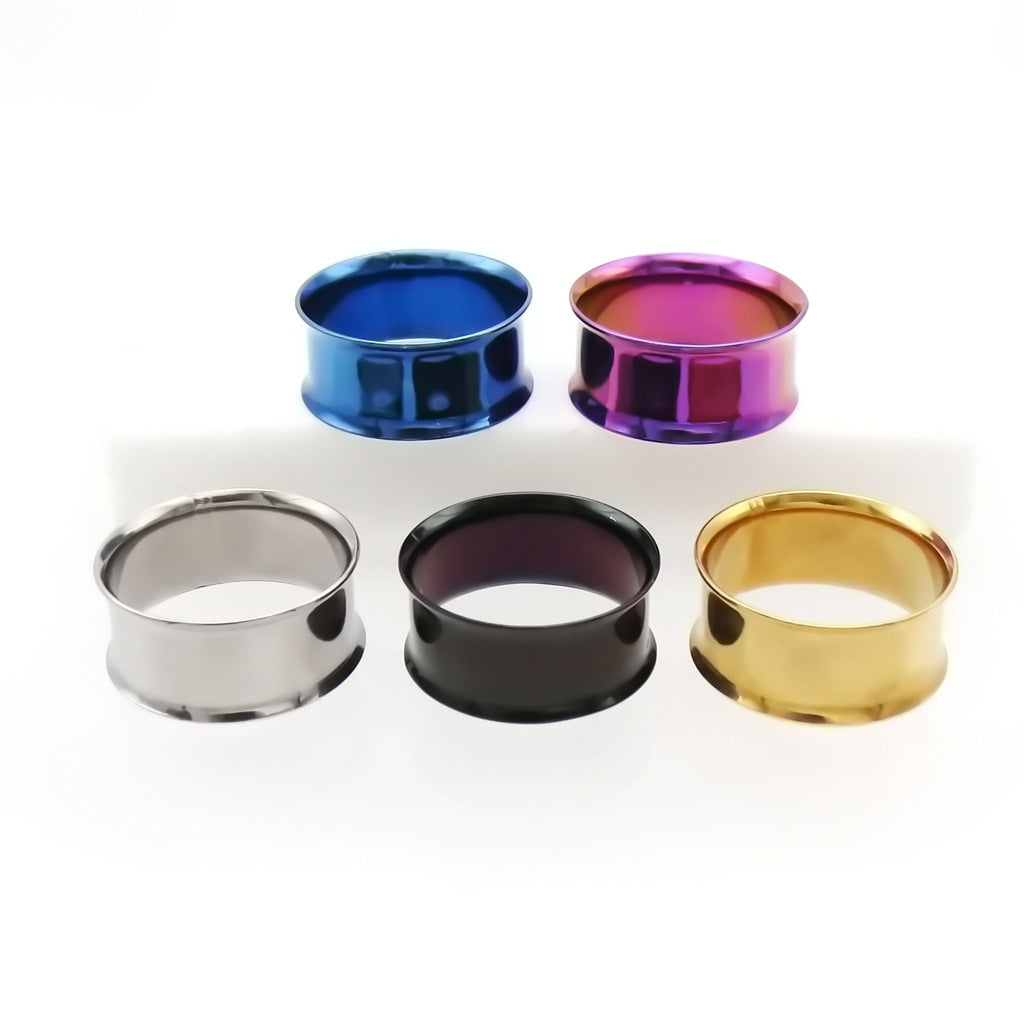 316L Surgical Steel Double Flared Tunnels