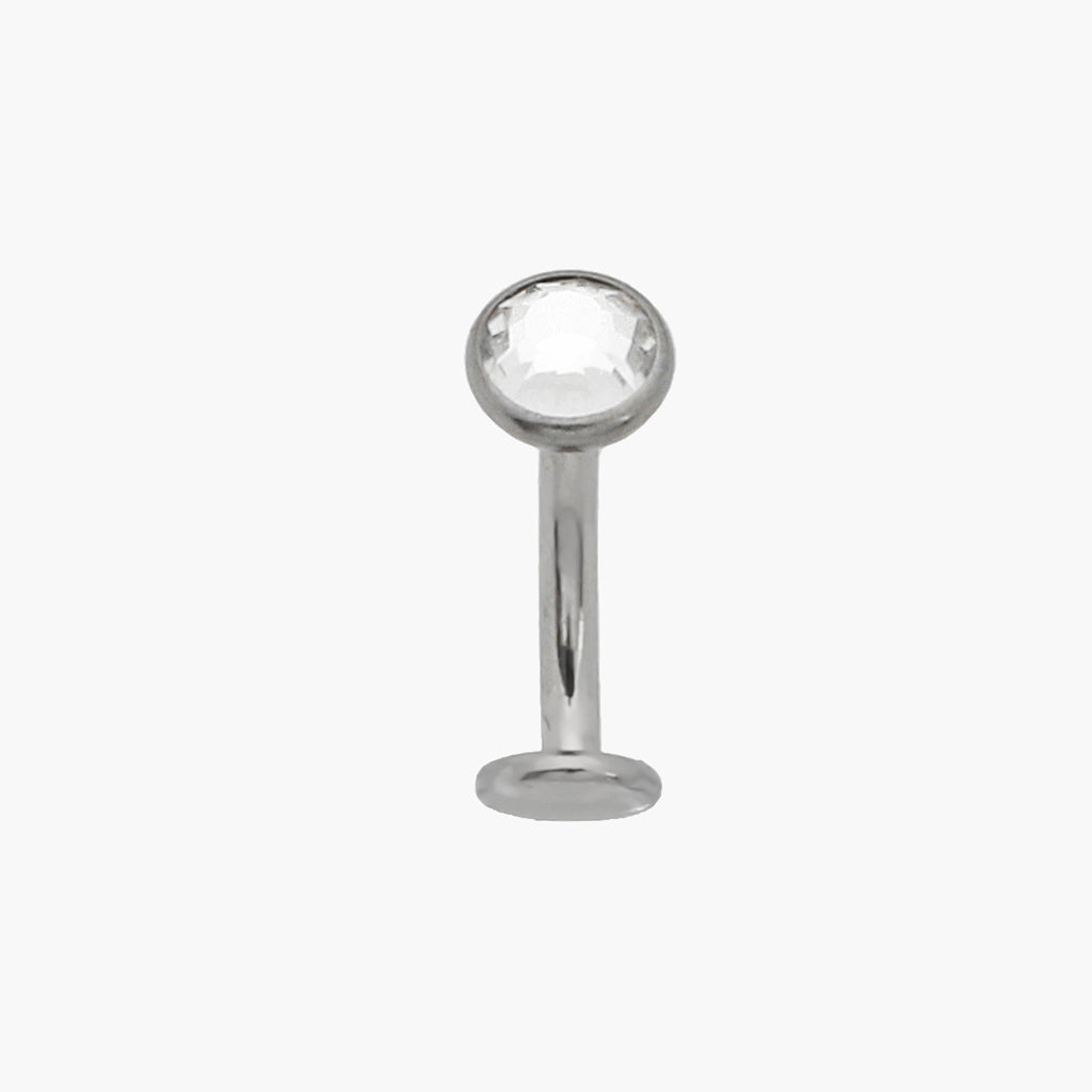 Titanium Floating Belly Navel Ring - Clear-Belly Rings-1-Glitters