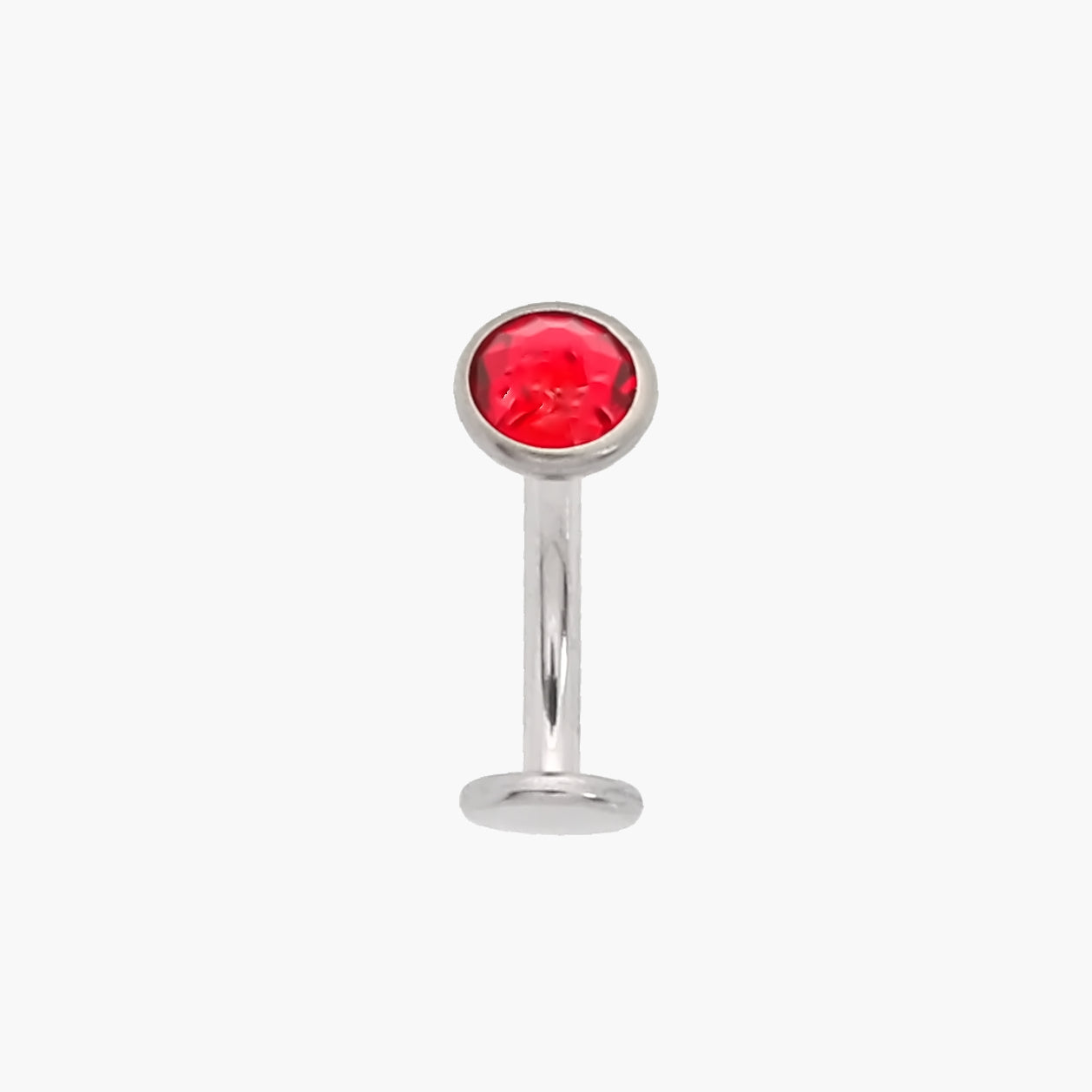 Titanium Floating Belly Navel Ring - Red-Belly Rings-1-Glitters