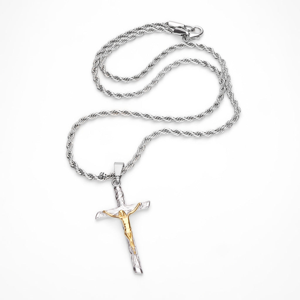 Stainless Steel Crucifix Cross Pendant-Pendants-8-Glitters