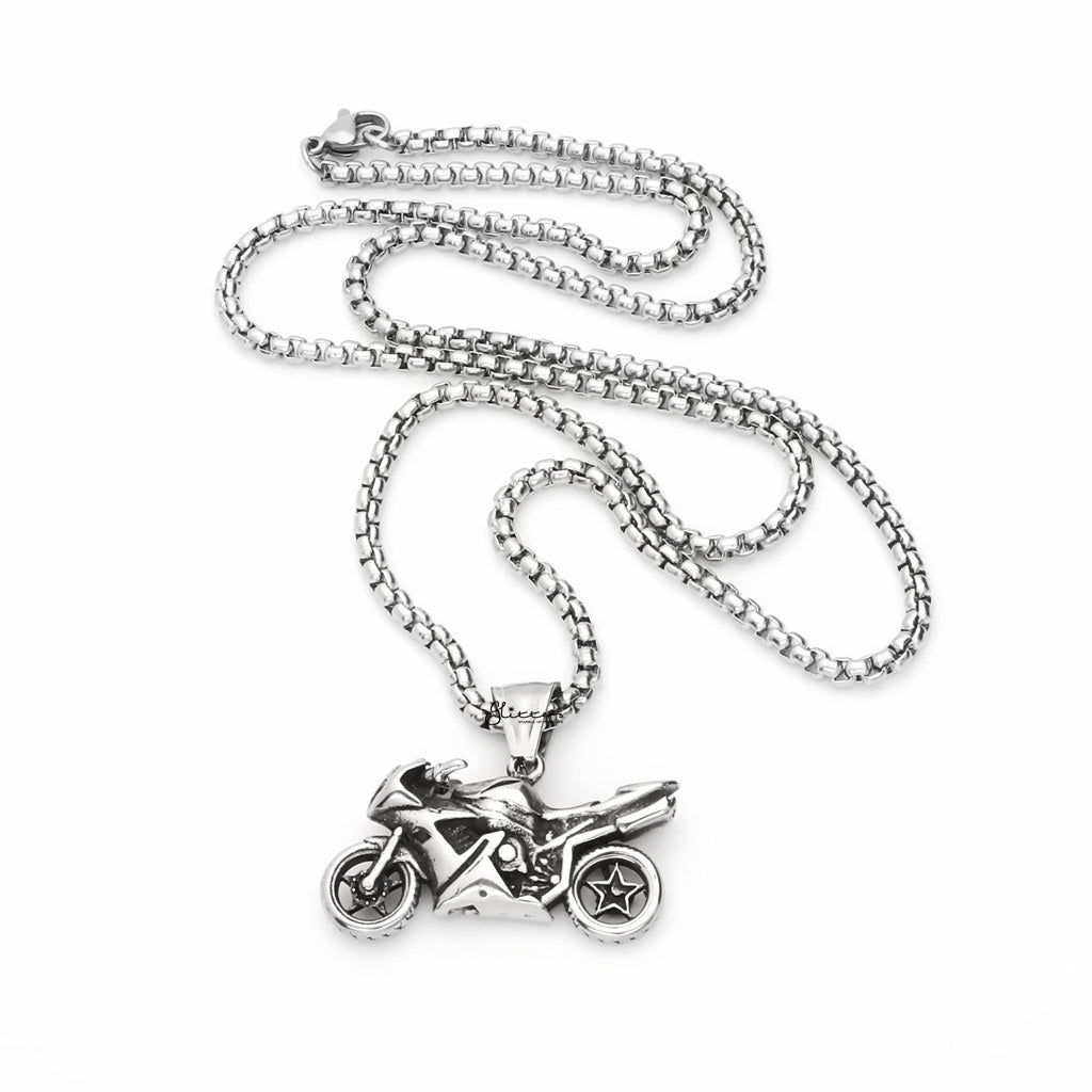 Stainless Steel Motorcycle Pendant-Pendants-5-Glitters