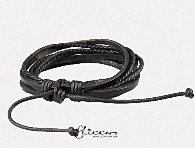 Classic Multilayer Leather Bracelet-Bracelets, Jewellery, leather bracelet, Men's Bracelet, Men's Jewellery-1524901805_541498786-Glitters