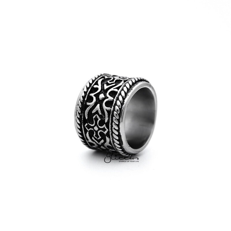 Stainless Steel Retro Gothic Cross Pattern Casting Men's Rings-Jewellery, Men's Jewellery, Men's Rings, Rings, Stainless Steel, Stainless Steel Rings-SR0051_800-01-Glitters